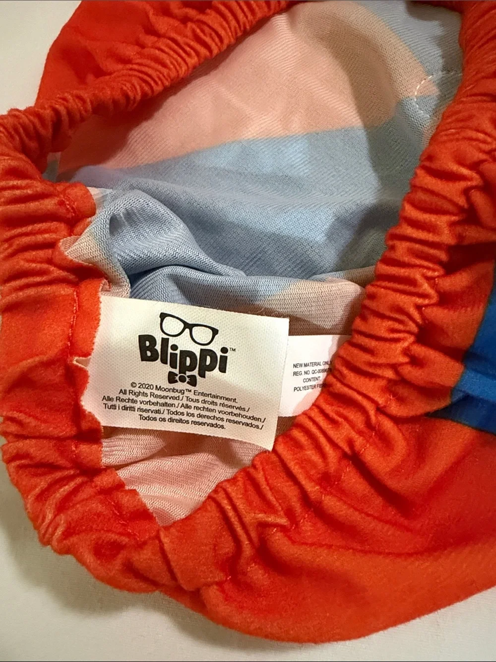 🚙 Blippi Orange & Blue Kids Beret Hat and Accessories Set